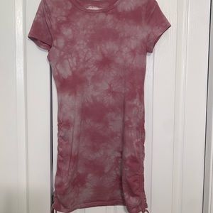 Tight tie dye tee shirt dress size small